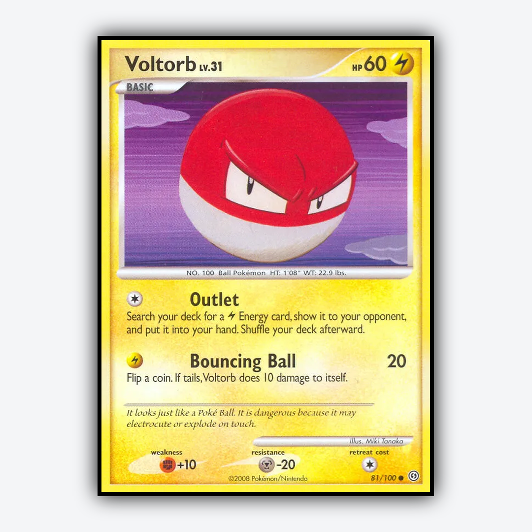 Voltorb 081/100 - Stormfront Set - Card Rug