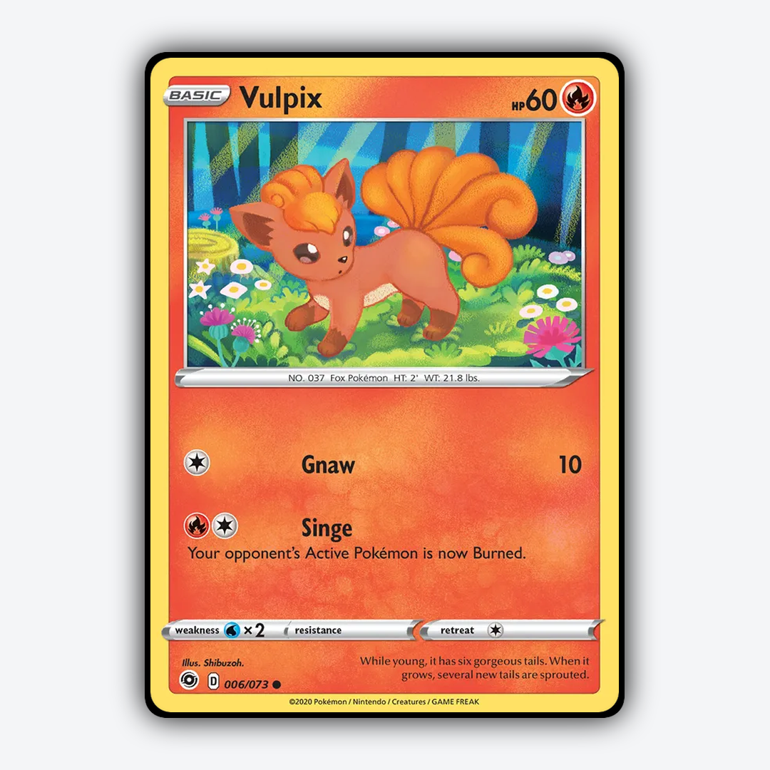 Vulpix 006/73 - Champion's Path Set - Card Rug