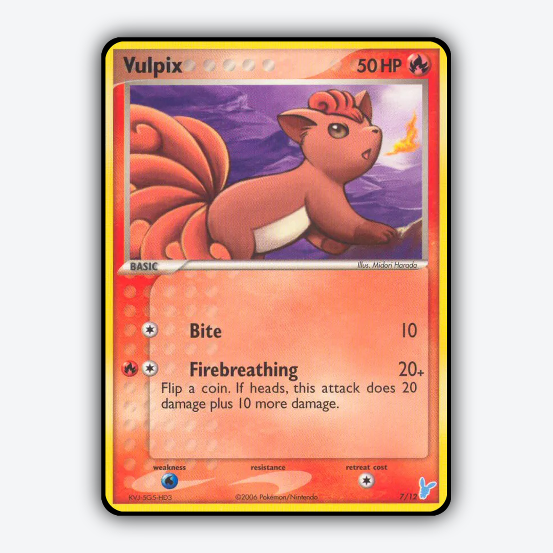Vulpix 007/12 - EX Trainer Kit 2 Minun Set - Card Rug