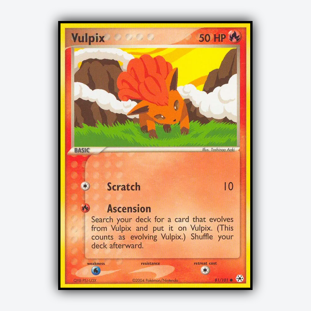 Vulpix 081/101 - Hidden Legends Set - Card Rug