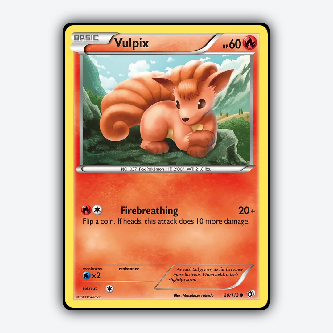 Vulpix 020/113 - Legendary Treasures Set - Card Rug