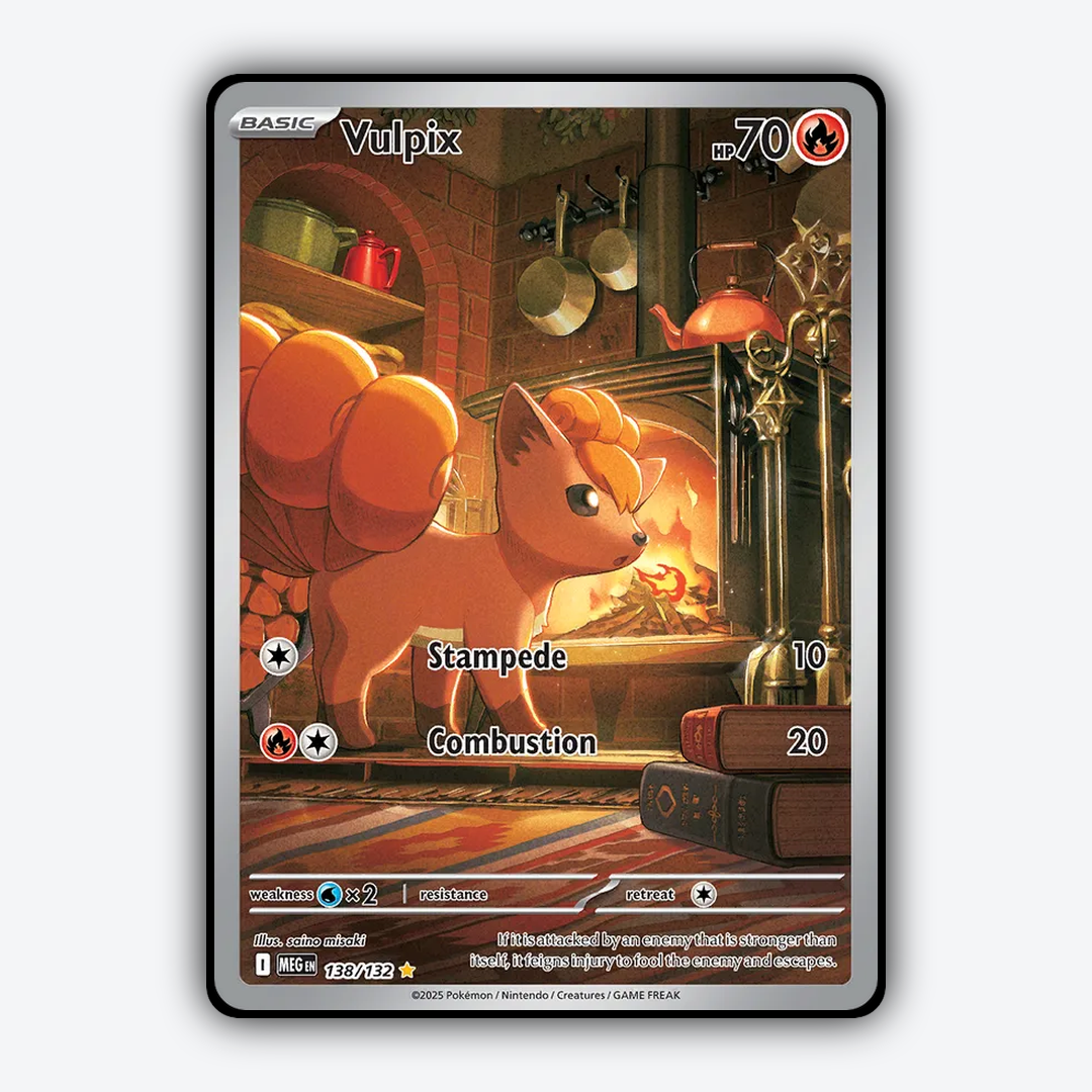 Vulpix #138 - Mega Evolution Set - Card Rug