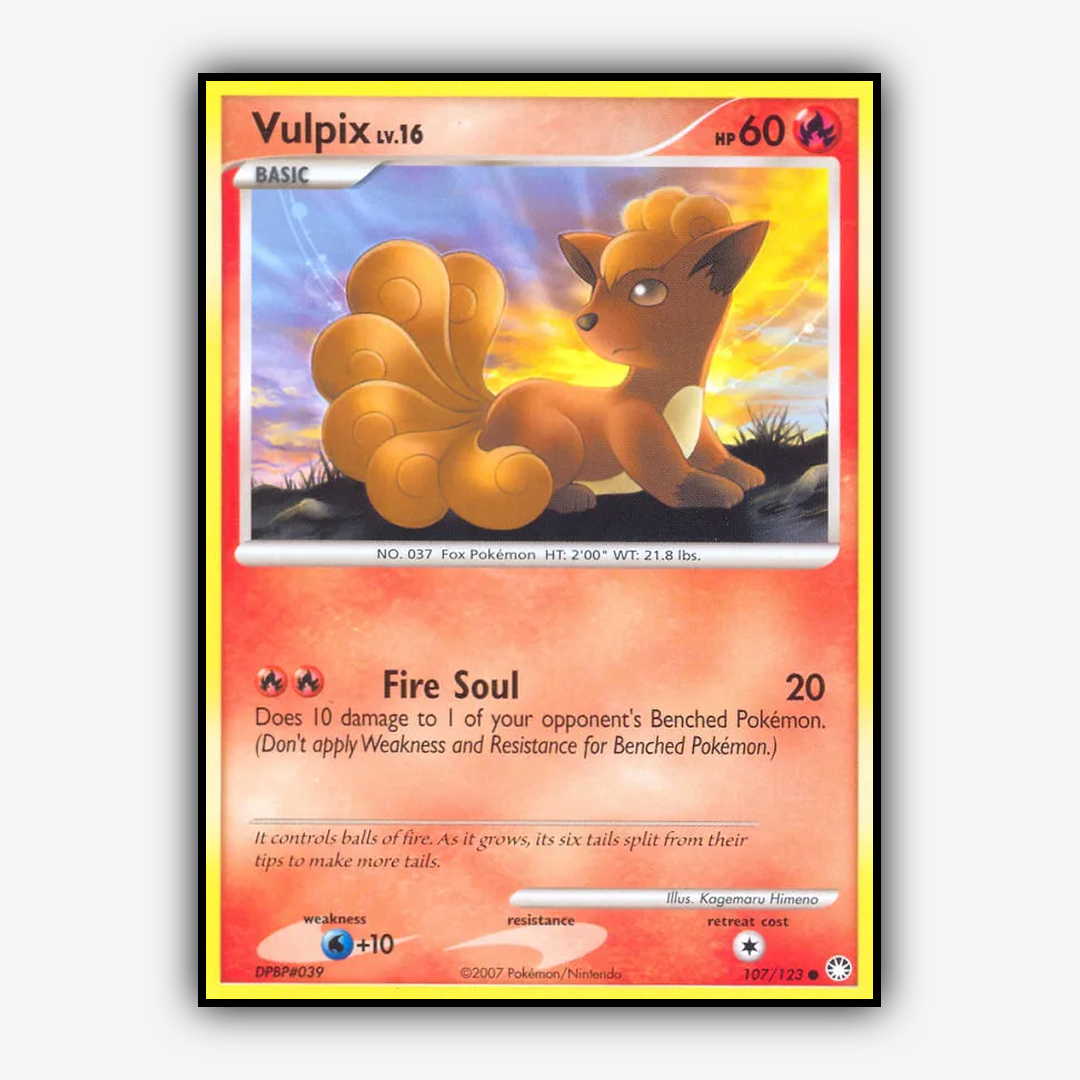Vulpix 107/123 - Mysterious Treasures Set - Card Rug