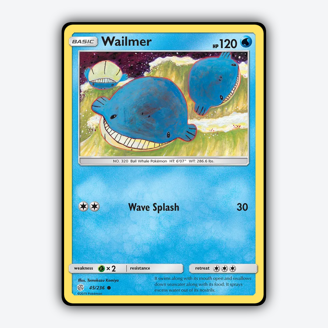 Wailmer 045/236 - Cosmic Eclipse Set - Card Rug