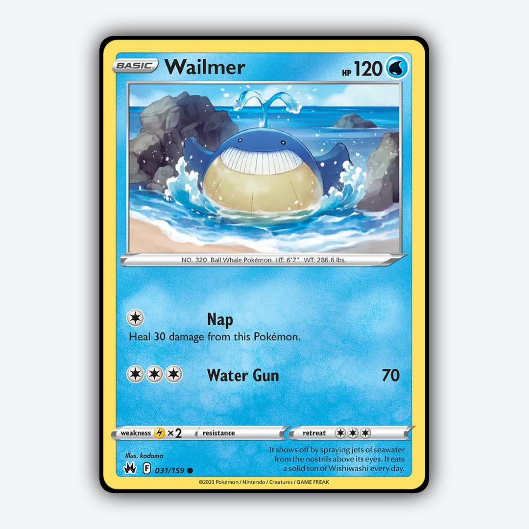 Wailmer 031/159 - Crown Zenith Set - Card Rug