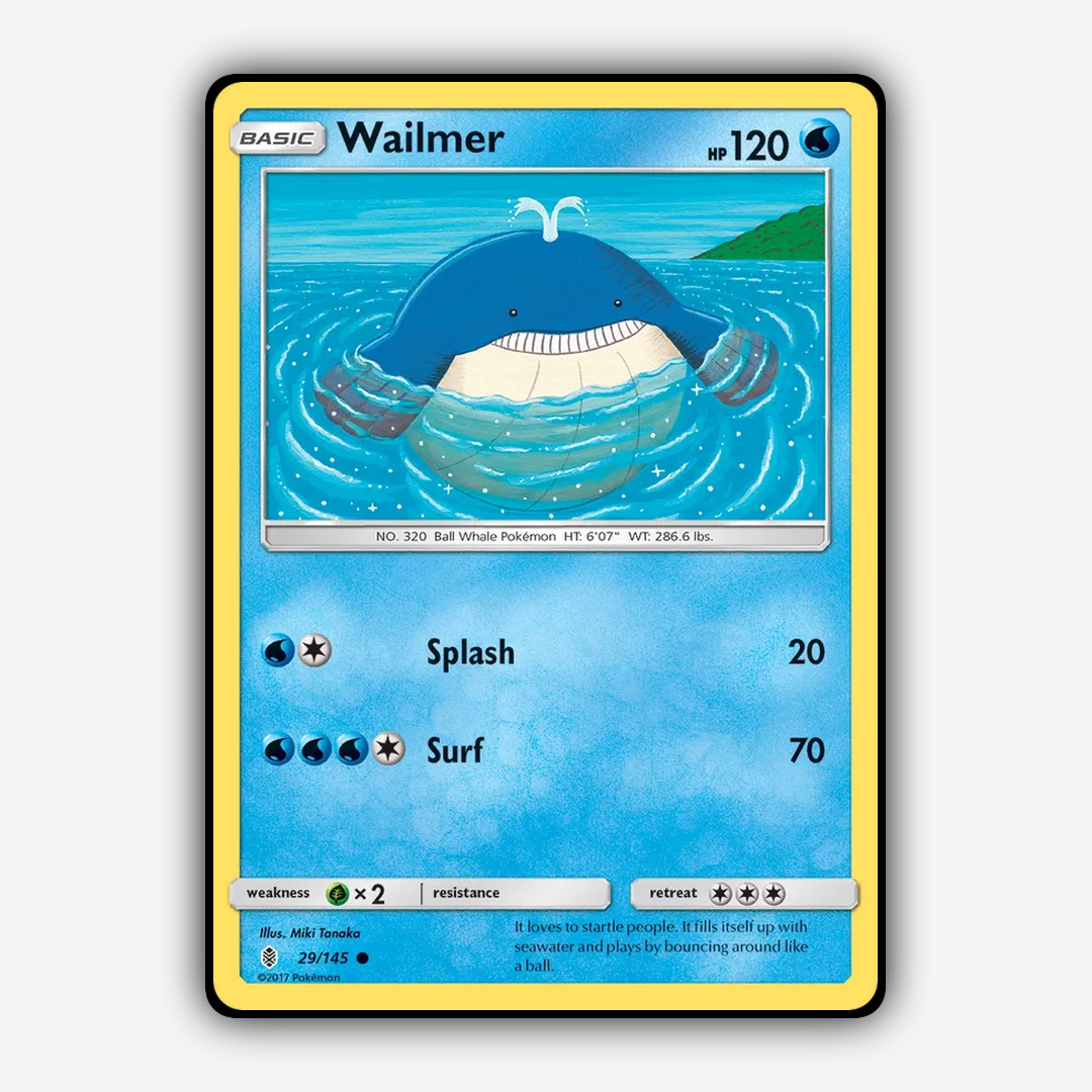 Wailmer 029/145 - Guardians Rising Set - Card Rug