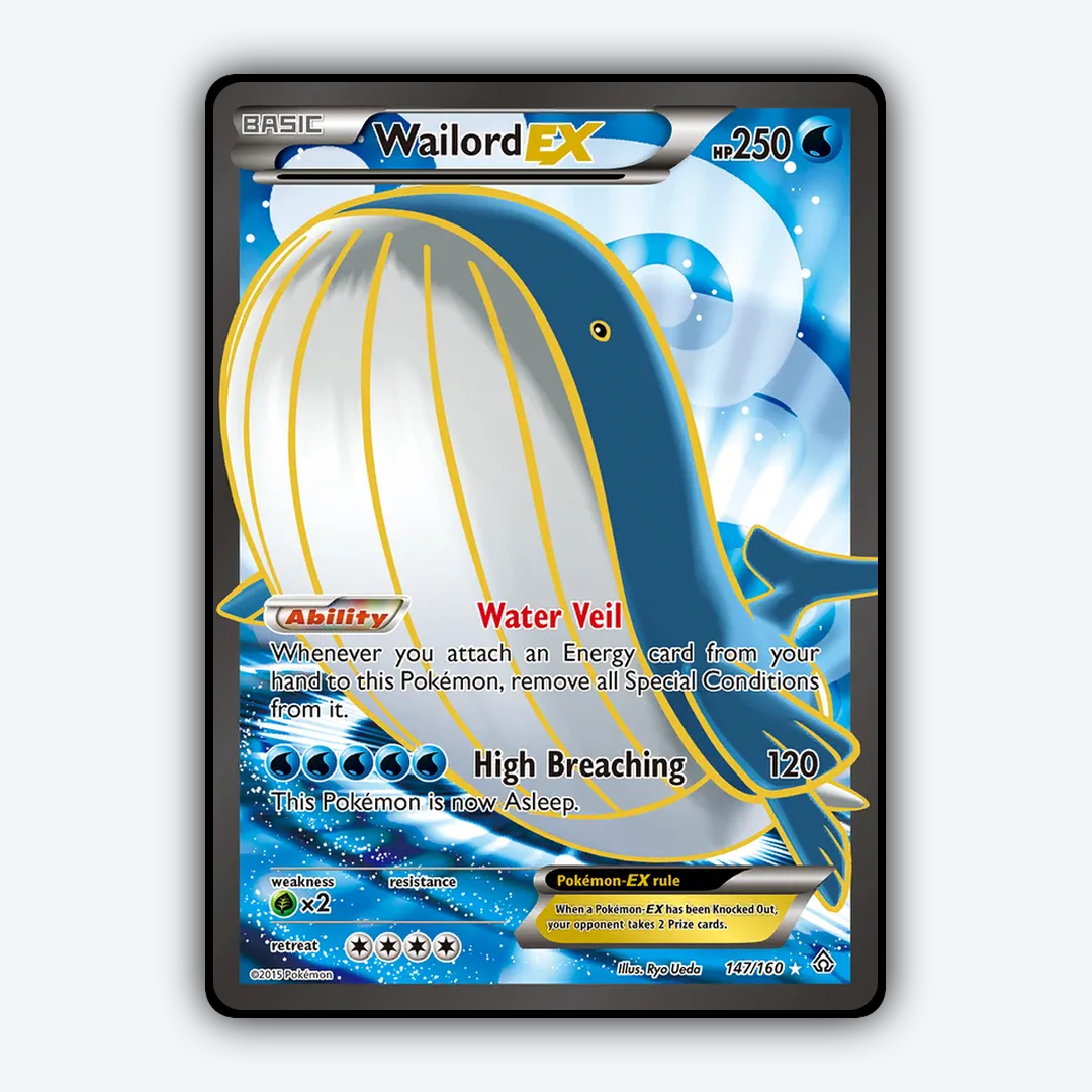 Wailord-EX 147/160 - Primal Clash Set - Card Rug