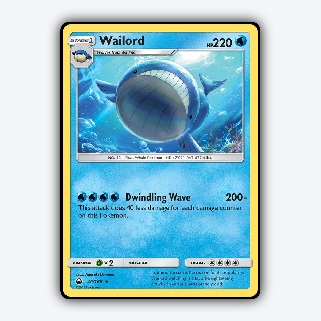 Wailord 040/168 - Celestial Storm Set - Card Rug