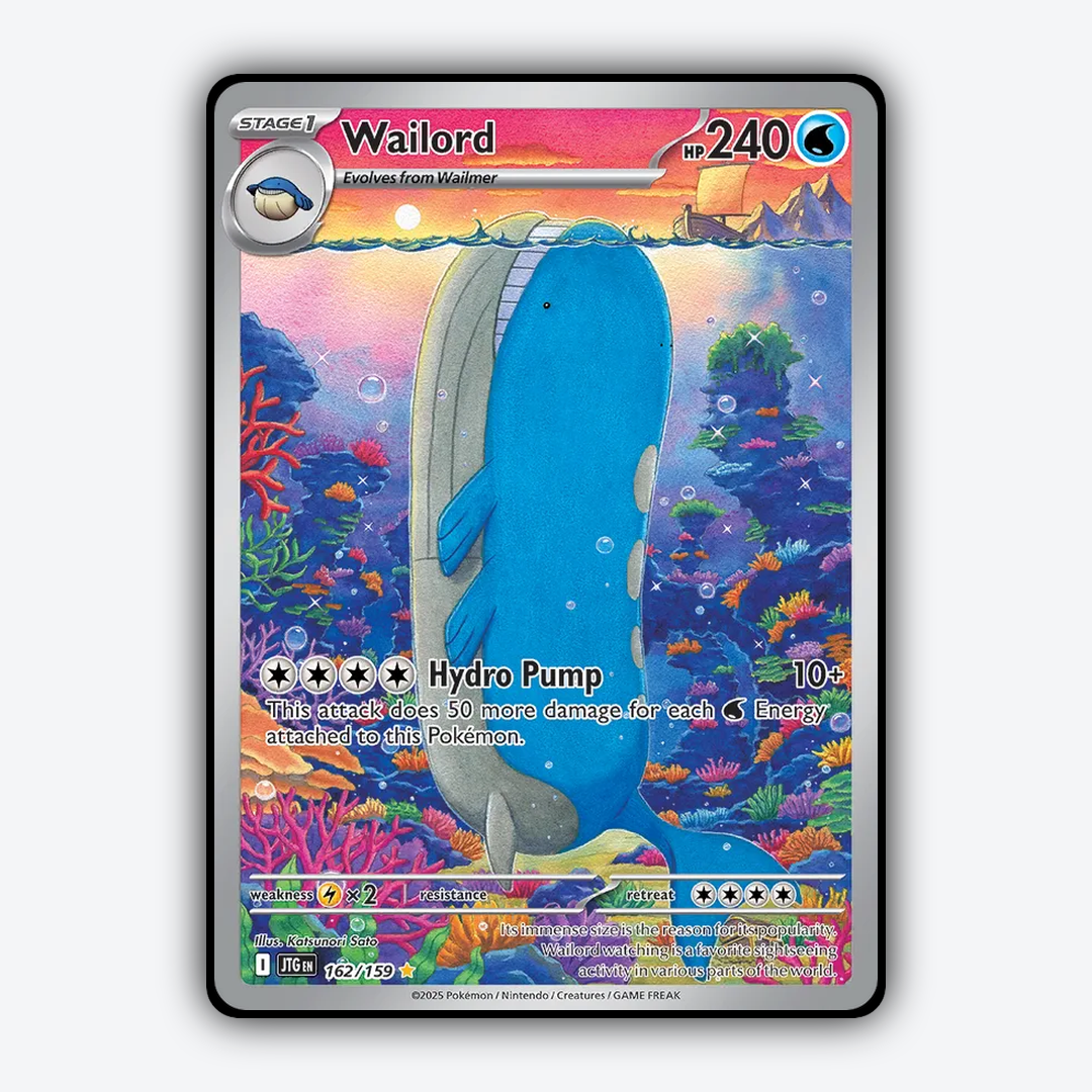 Wailord #162 - Journey Together Set - Card Rug