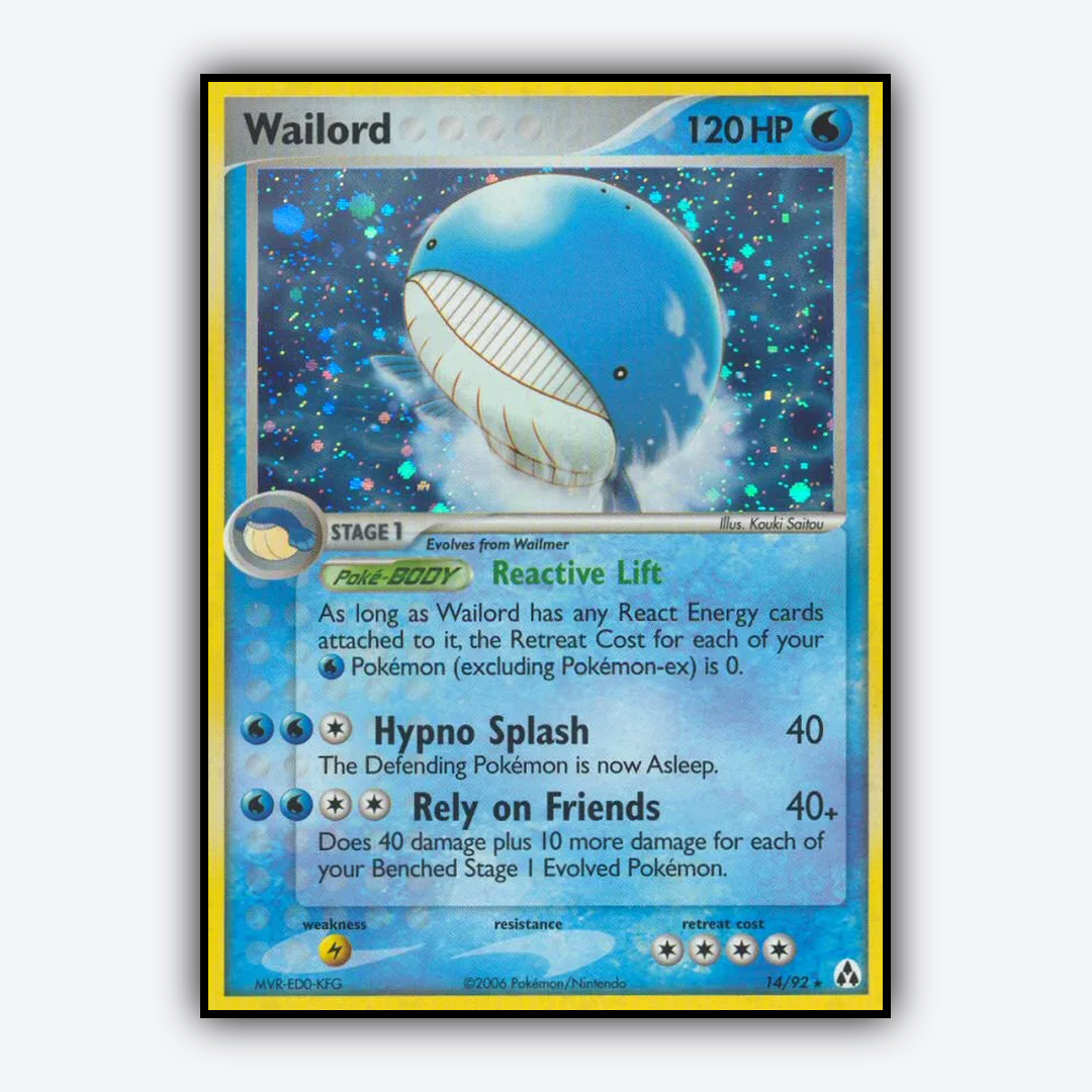 Wailord 014/92 - Legend Maker Set - Card Rug