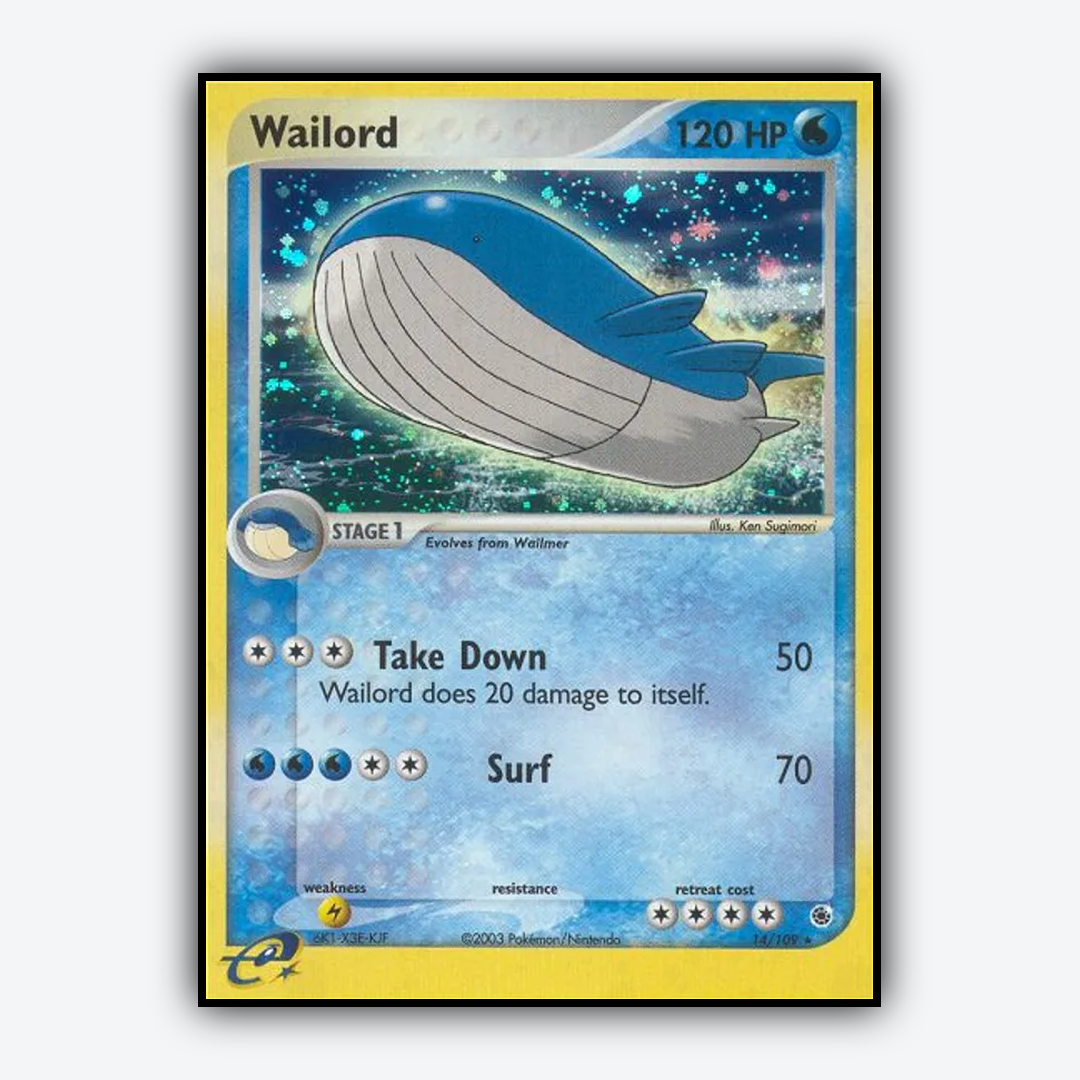 Wailord 014/109 - Ruby & Sapphire Set - Card Rug
