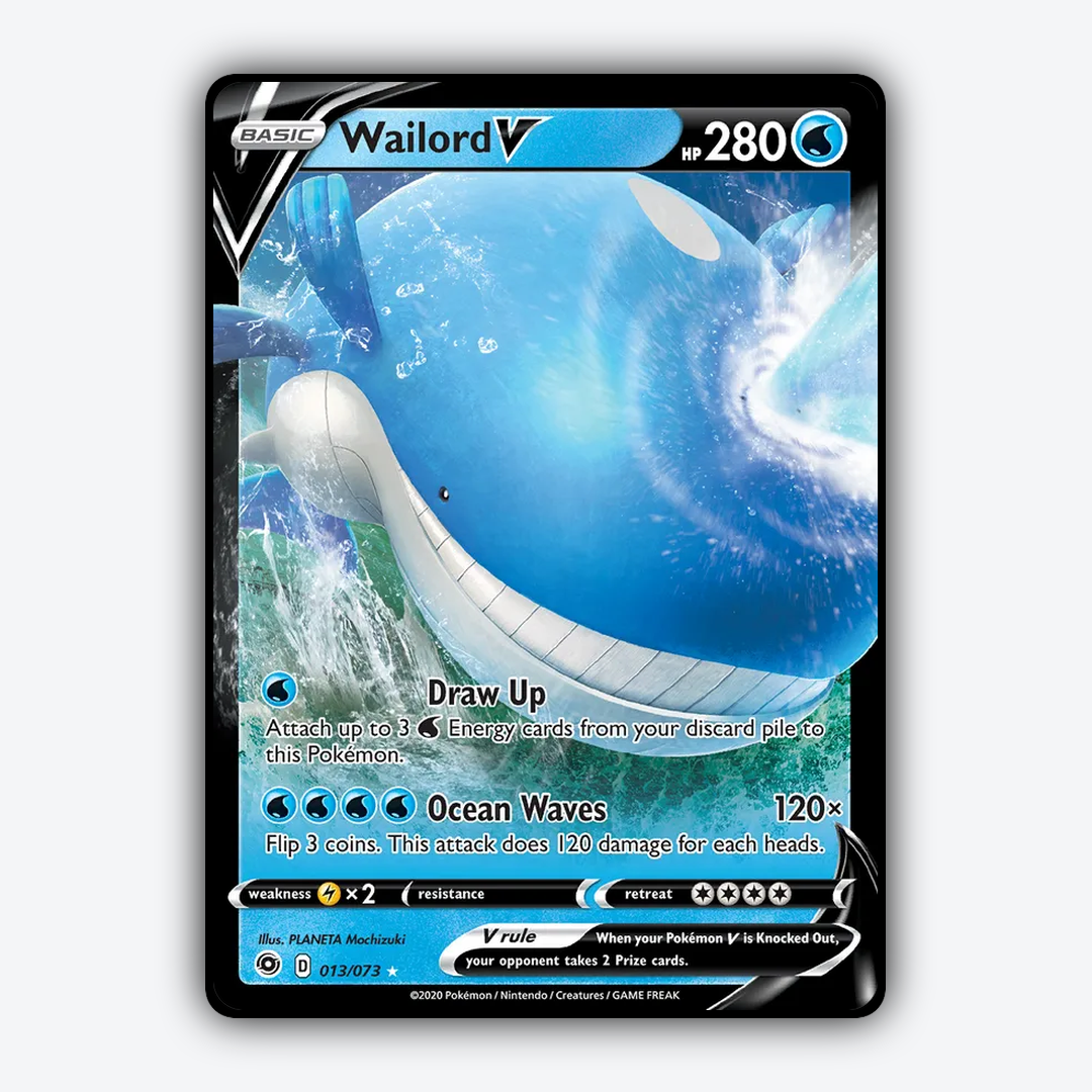 Wailord V 013/73 - Champion's Path Set - Card Rug