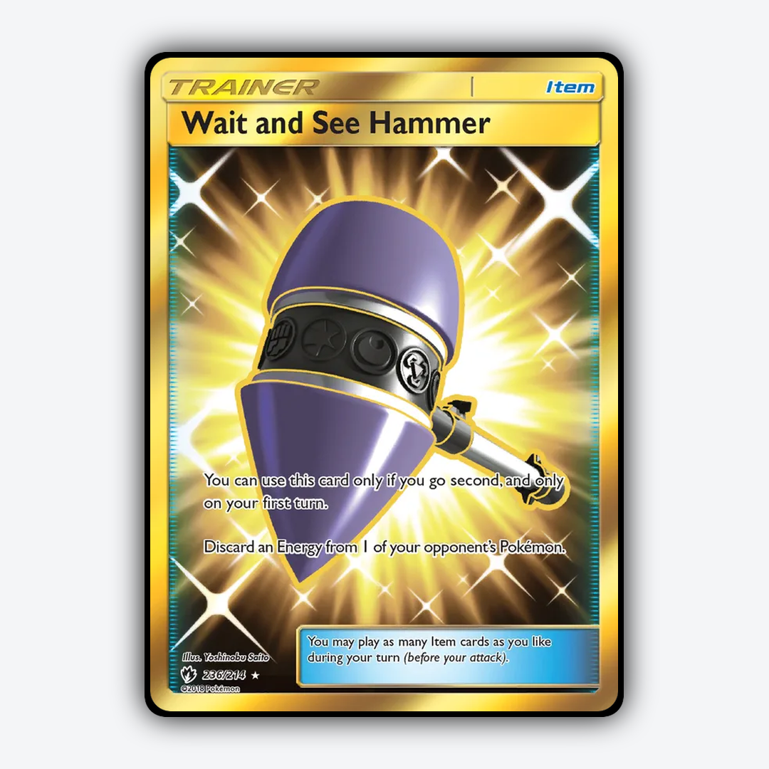Wait and See Hammer 236/214 - Lost Thunder Set - Card Rug