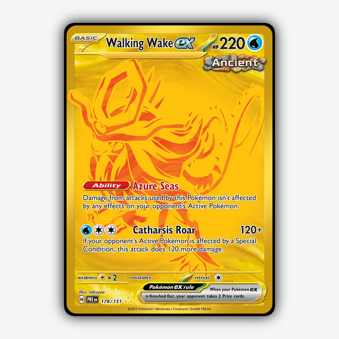 Walking Wake ex #178 - Prismatic Evolutions Set - Card Rug