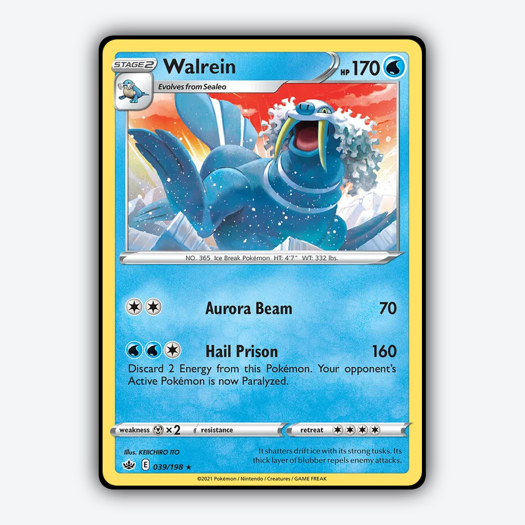 Walrein 039/198 - Chilling Reign Set - Card Rug