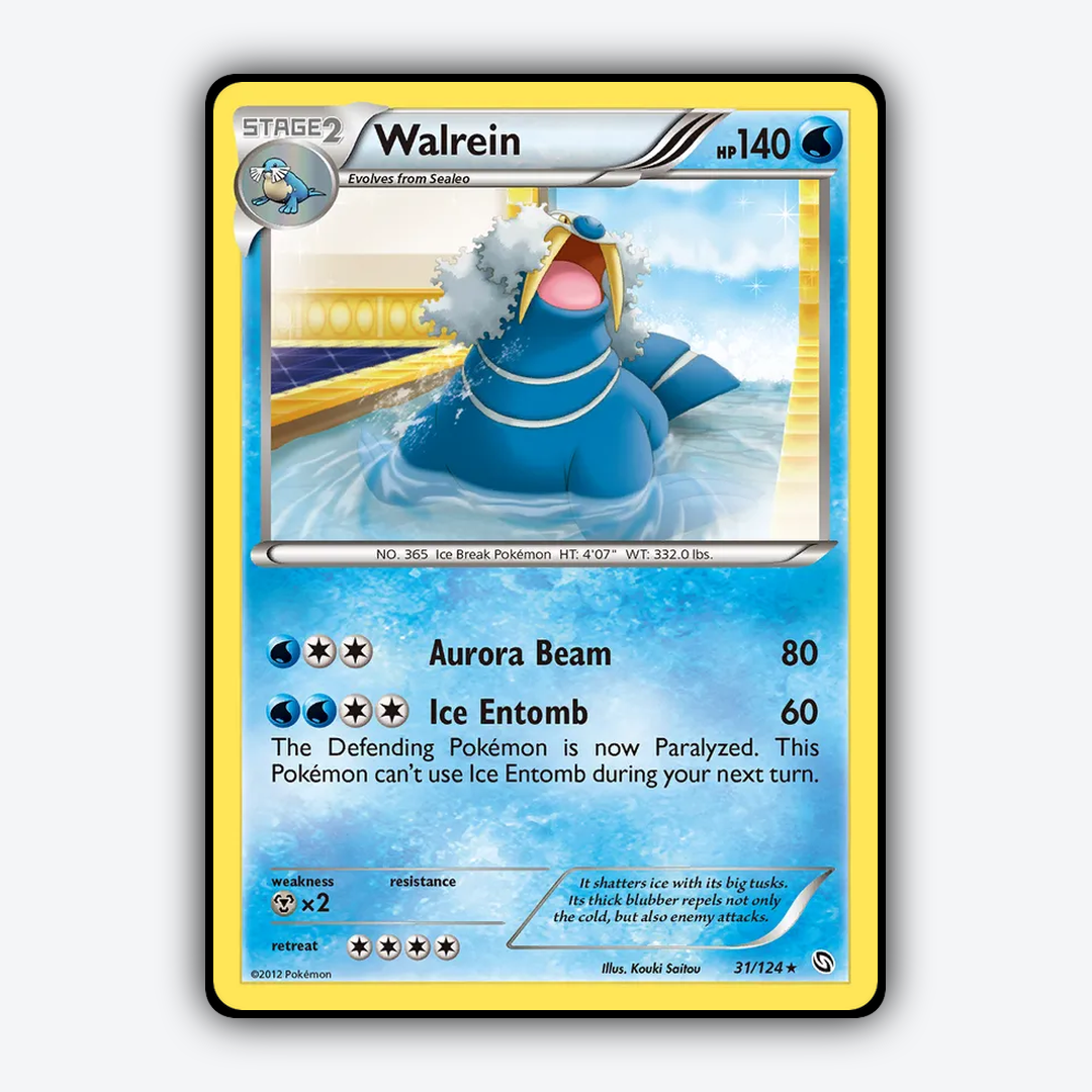 Walrein 031/124 - Dragons Exalted Set - Card Rug