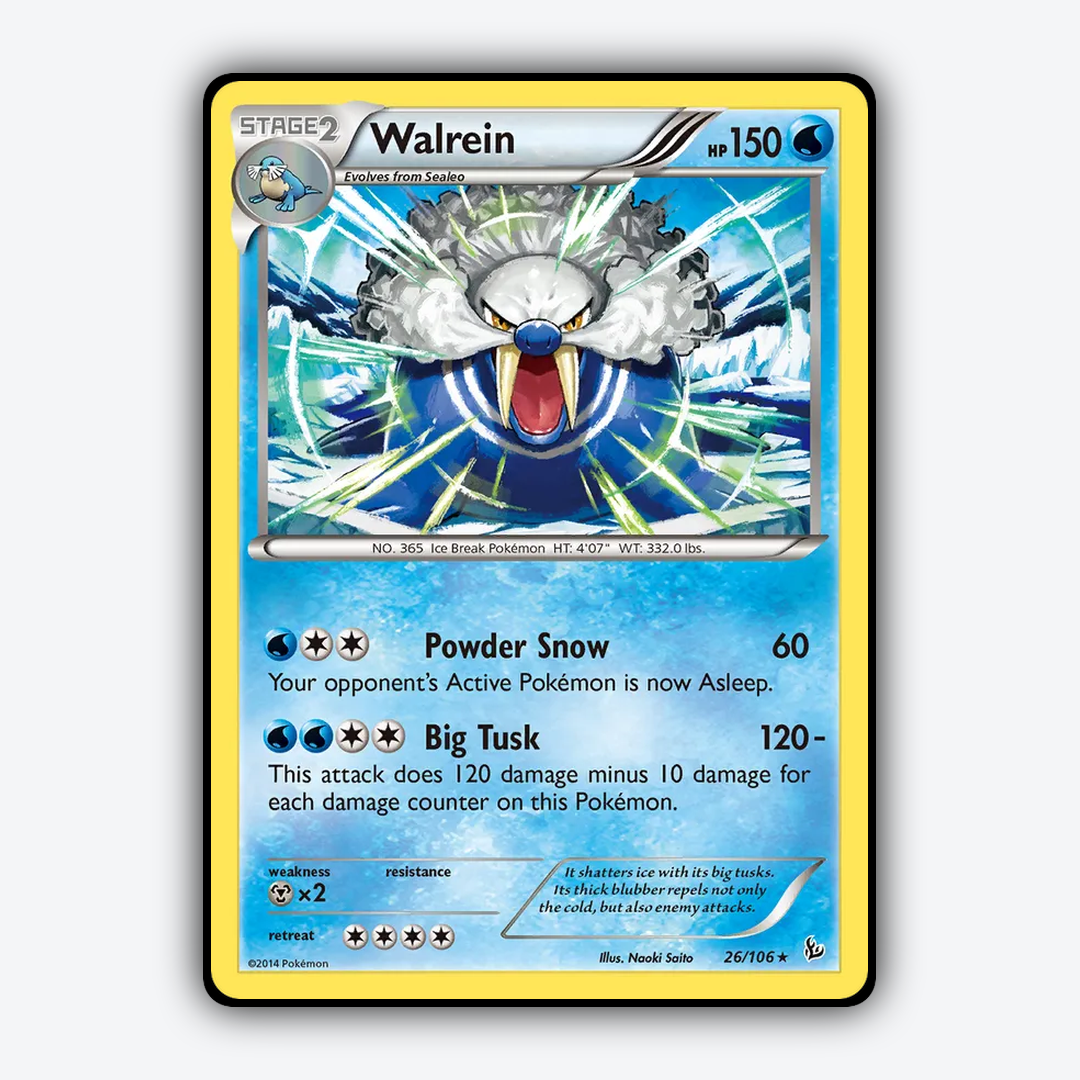 Walrein 026/106 - Flashfire Set - Card Rug