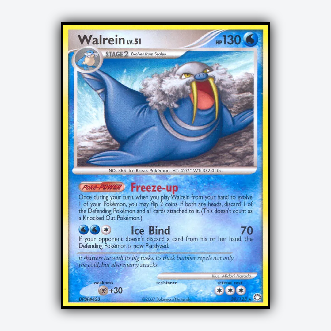 Walrein 039/123 - Mysterious Treasures Set - Card Rug