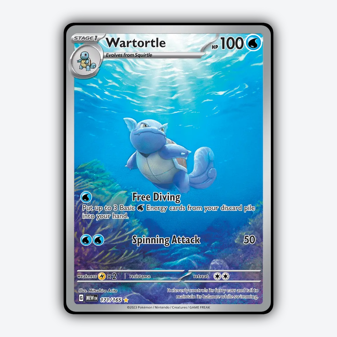 Wartortle #171 - 151 Set - Card Rug