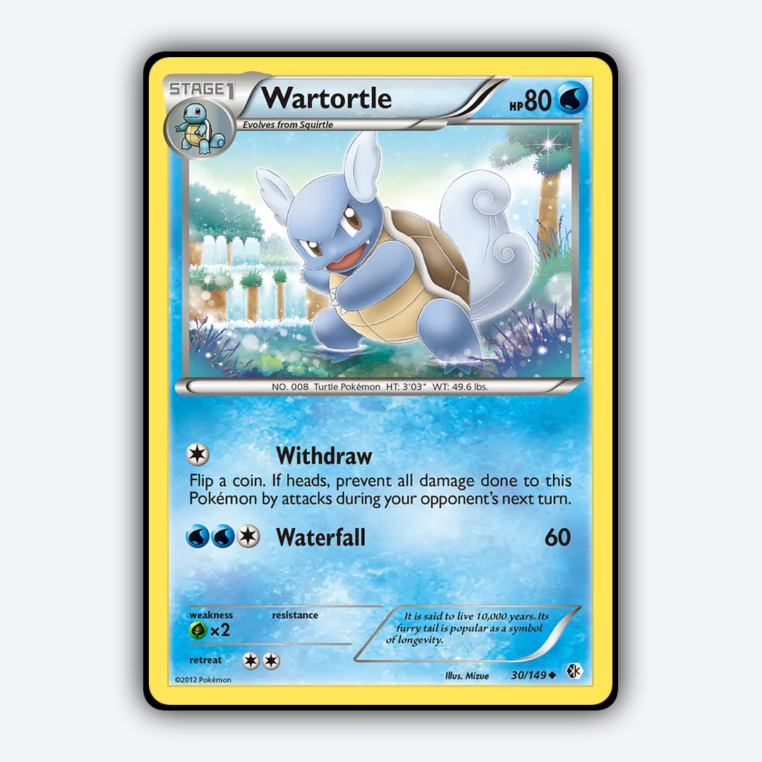 Wartortle 030/149 - Boundaries Crossed Set - Card Rug
