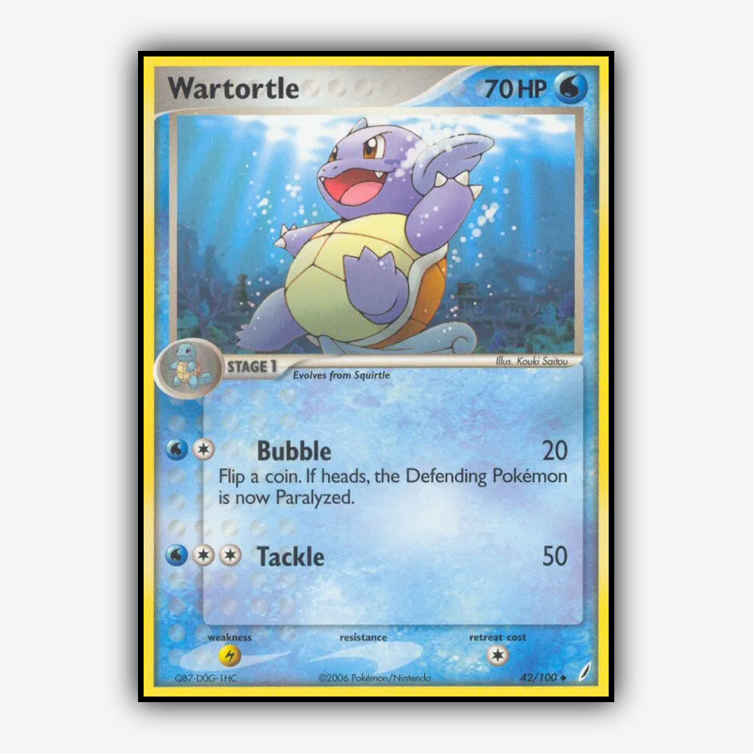 Wartortle 042/100 - Crystal Guardians Set - Card Rug