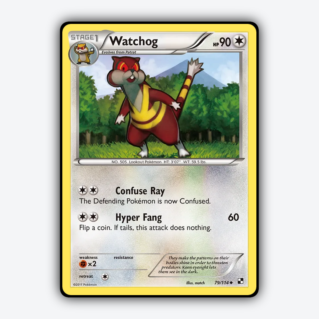 Watchog 079/114 - Black & White Set - Card Rug