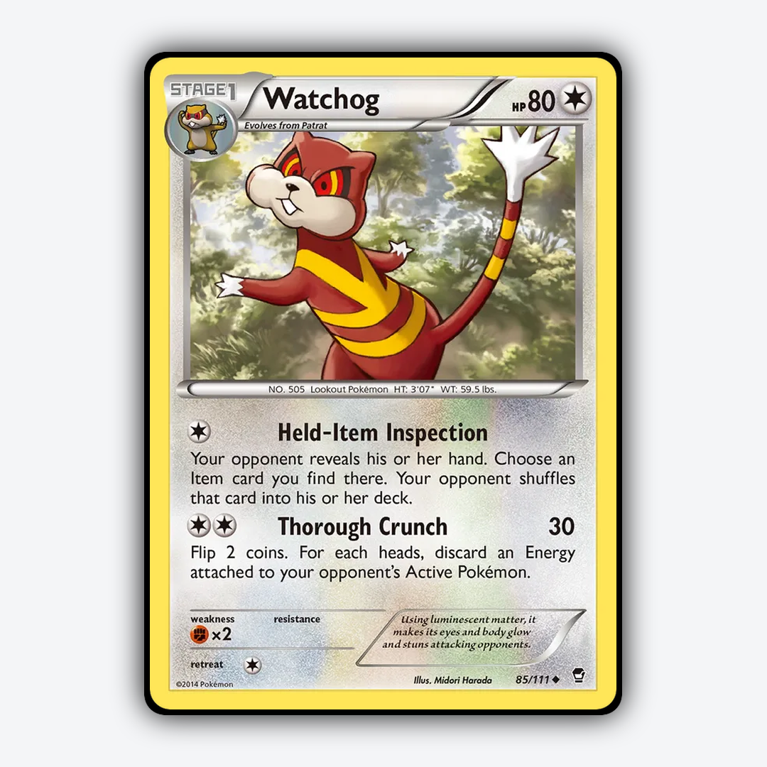 Watchog 085/111 - Furious Fists Set - Card Rug