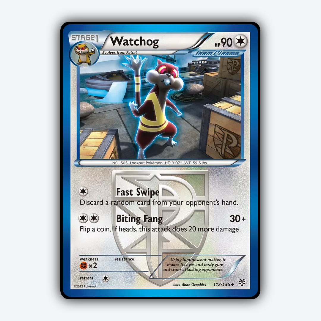 Watchog 112/135 - Plasma Storm Set - Card Rug