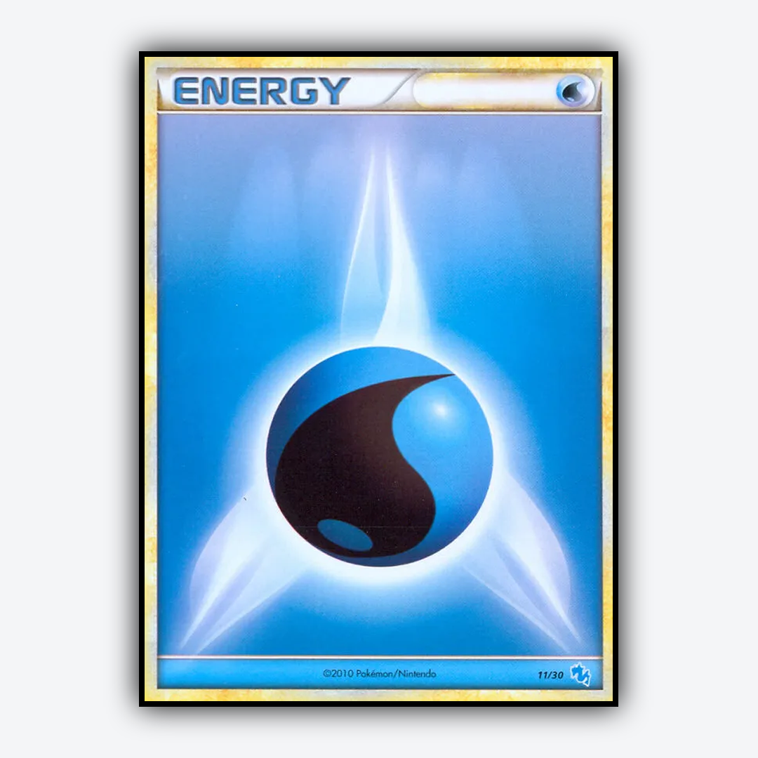 Water Energy 011/30 - HGSS Trainer Kit Gyarados Set - Card Rug