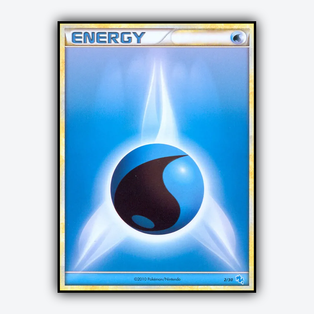 Water Energy 002/30 - HGSS Trainer Kit Gyarados Set - Card Rug