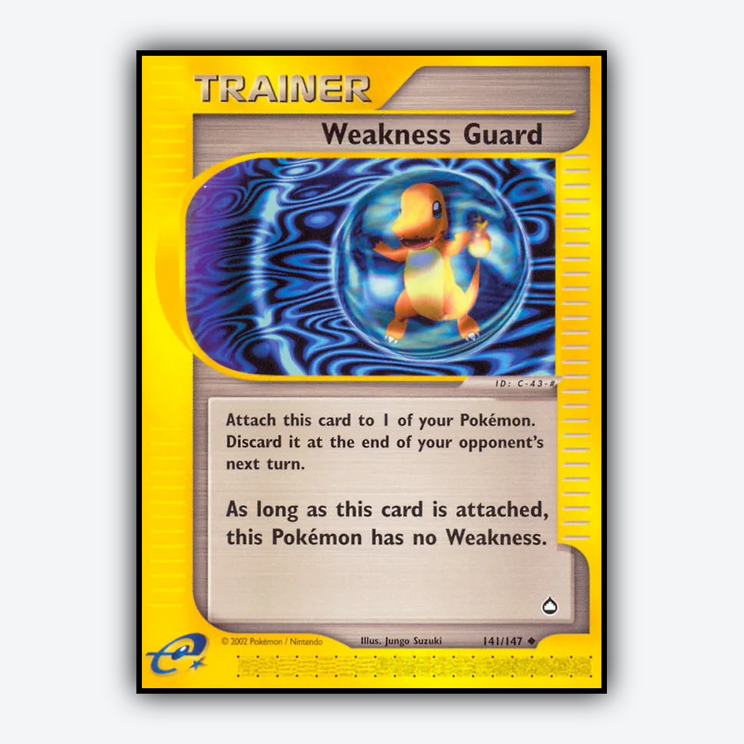 Weakness Guard 141/147 - Aquapolis Set - Card Rug