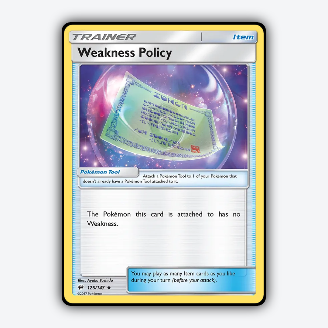 Weakness Policy 126/147 - Burning Shadows Set - Card Rug