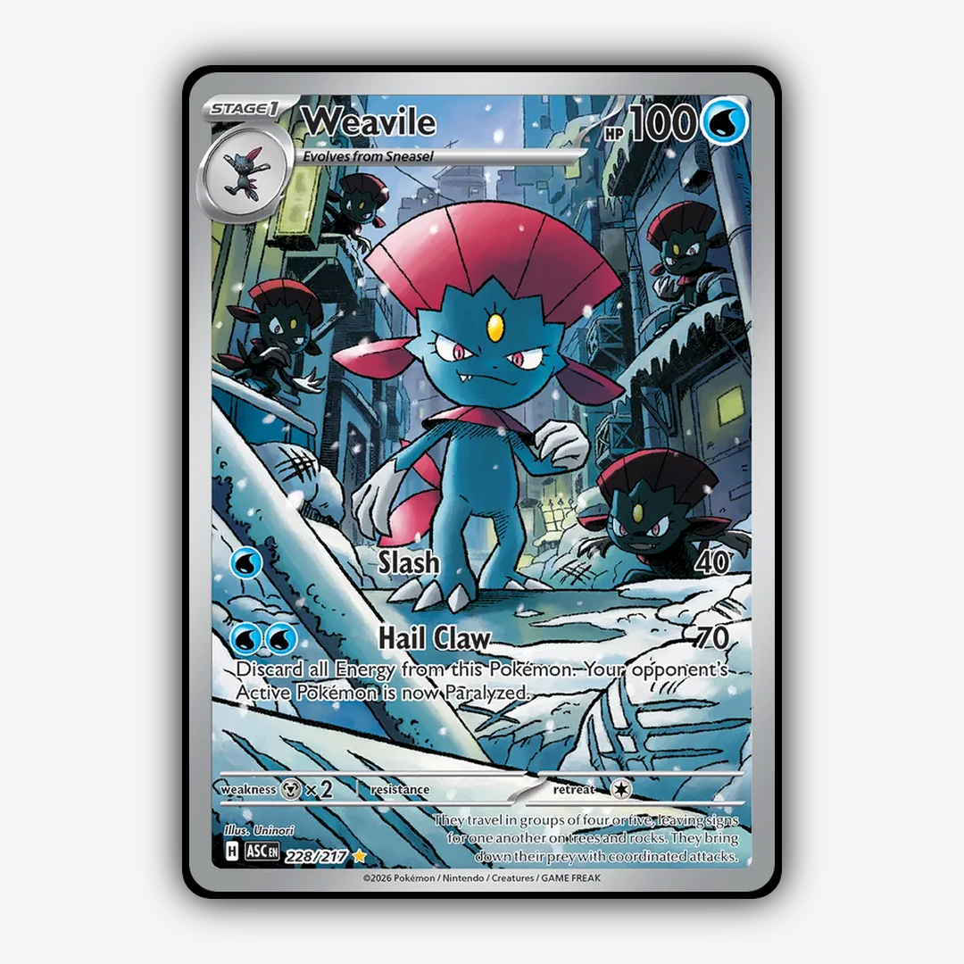 Weavile 228/217 - Ascended Heroes Set - Card Rug