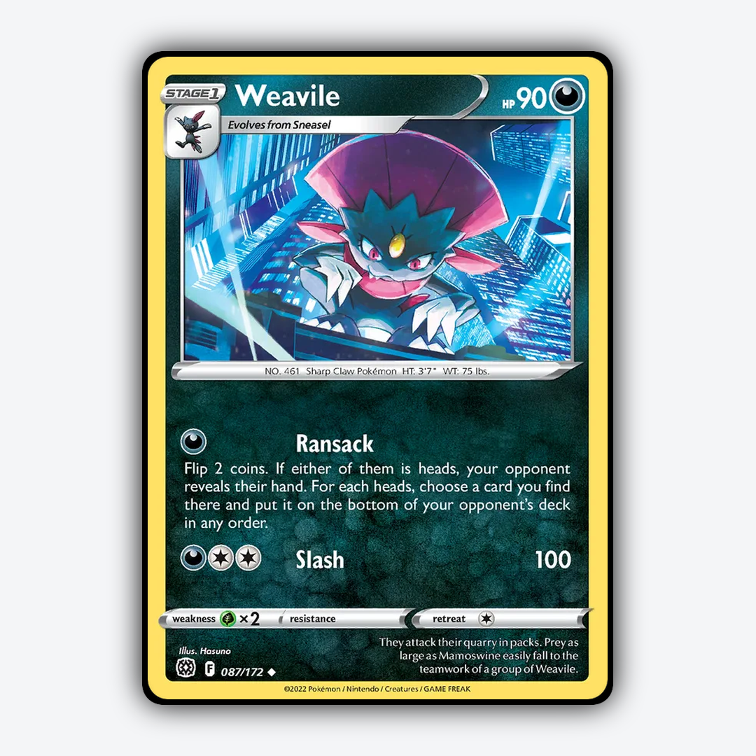 Weavile 087/172 - Brilliant Stars Set - Card Rug