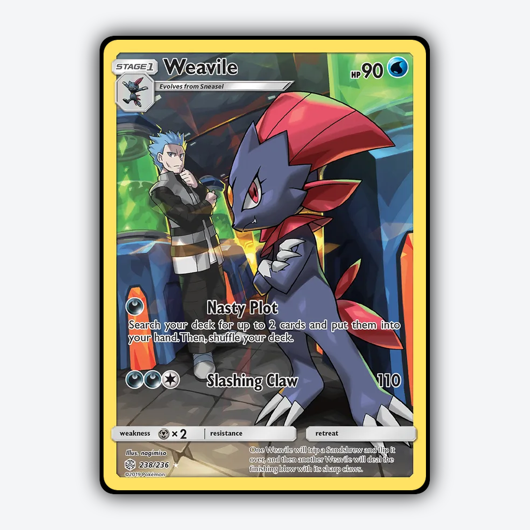 Weavile 238/236 - Cosmic Eclipse Set - Card Rug