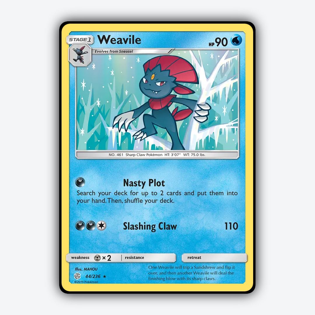 Weavile 044/236 - Cosmic Eclipse Set - Card Rug
