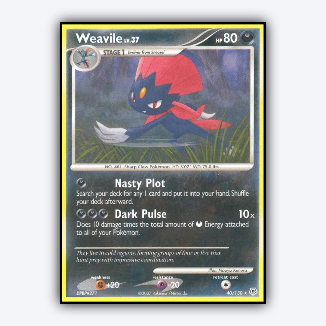 Weavile 040/130 - Diamond & Pearl Set - Card Rug