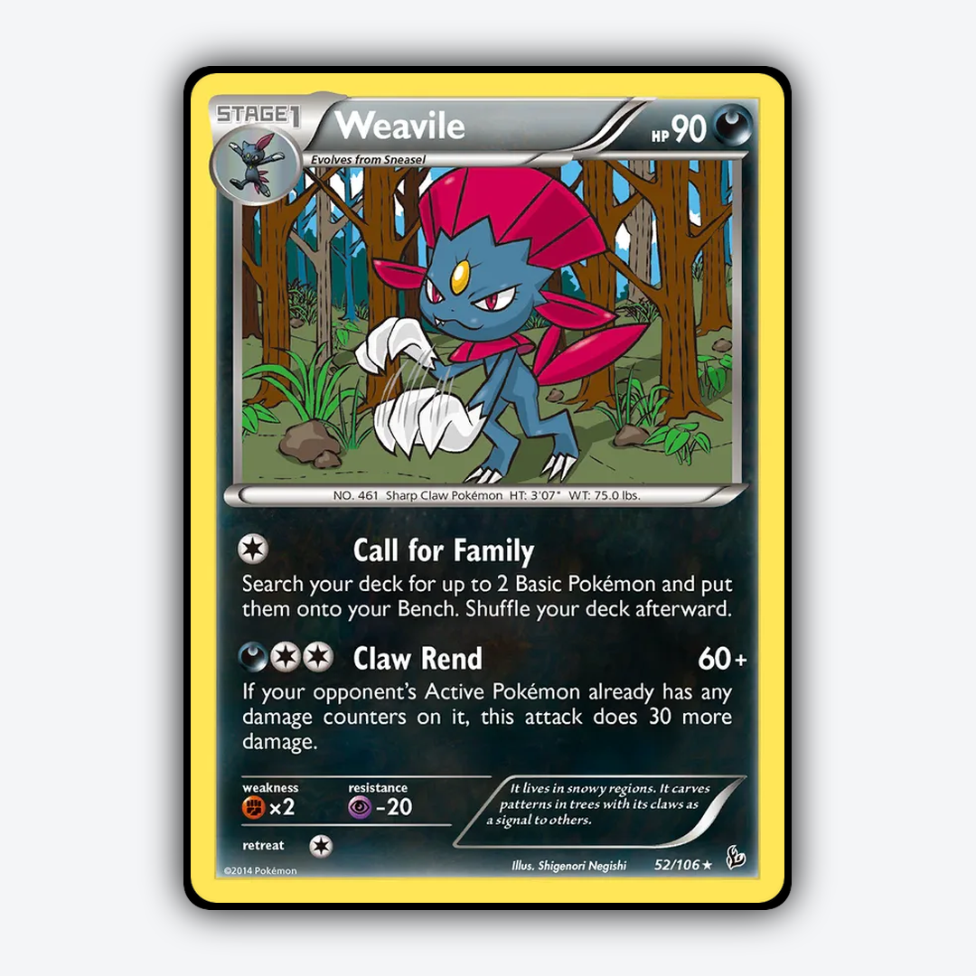Weavile 052/106 - Flashfire Set - Card Rug