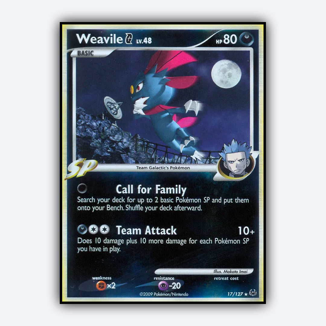 Weavile G 017/127 - Platinum Set - Card Rug
