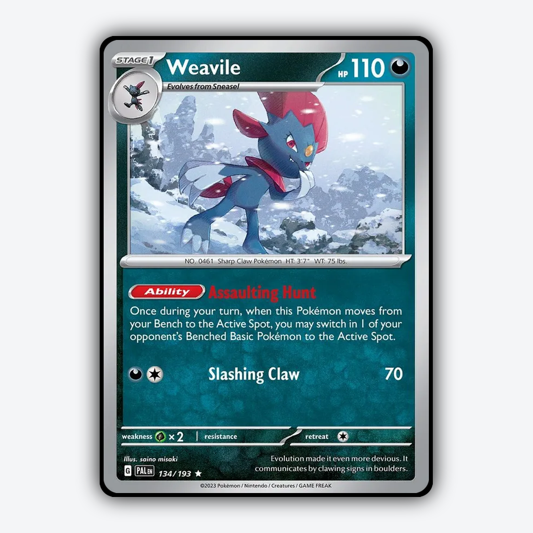 Weavile 134/193 - Paldea Evolved Set - Card Rug