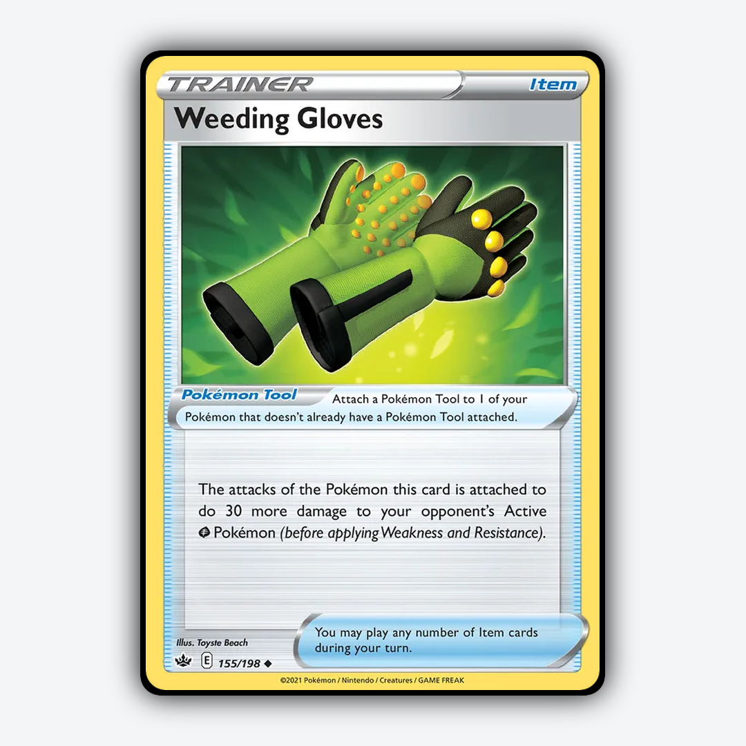 Weeding Gloves 155/198 - Chilling Reign Set - Card Rug
