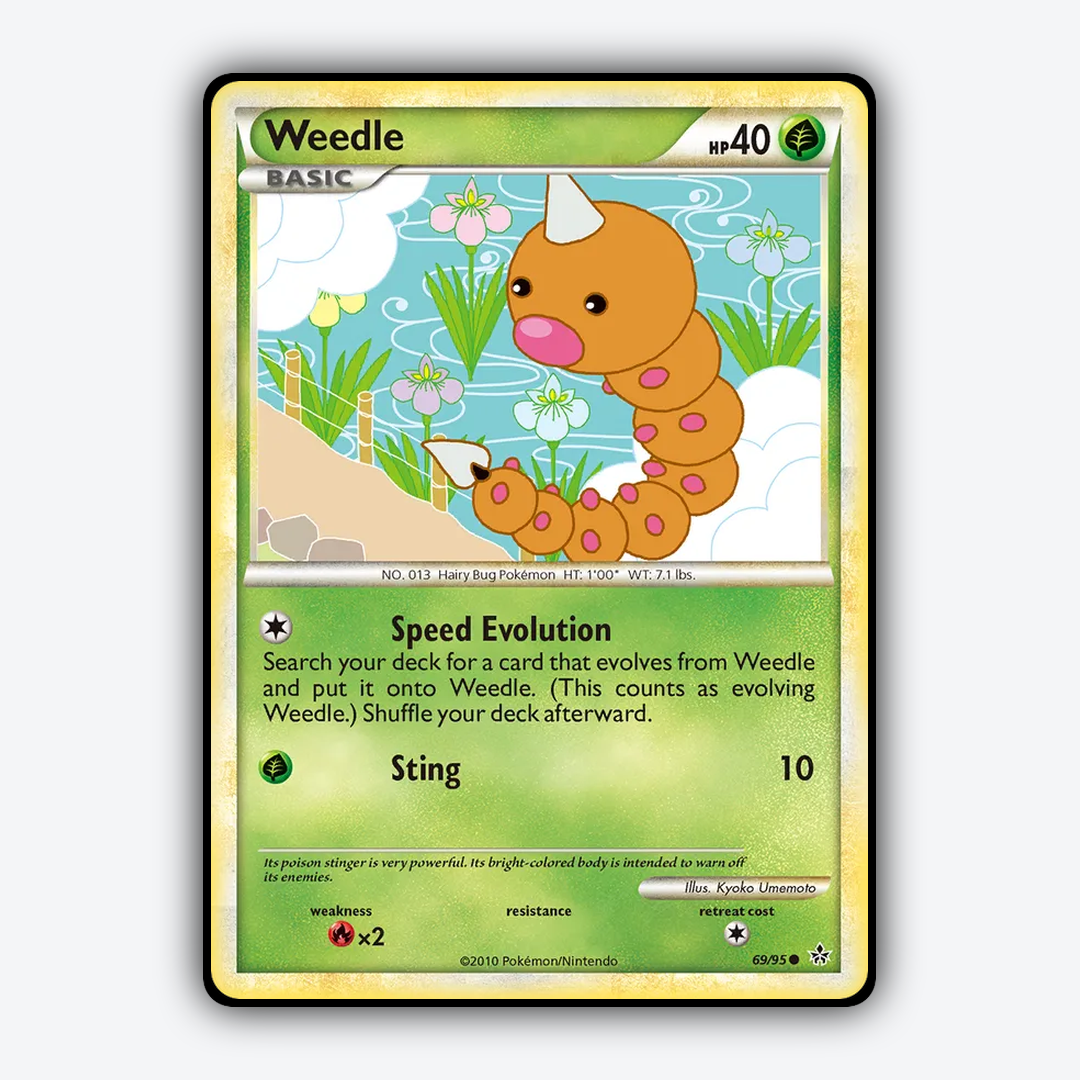 Weedle 069/95 - HS—Unleashed Set - Card Rug