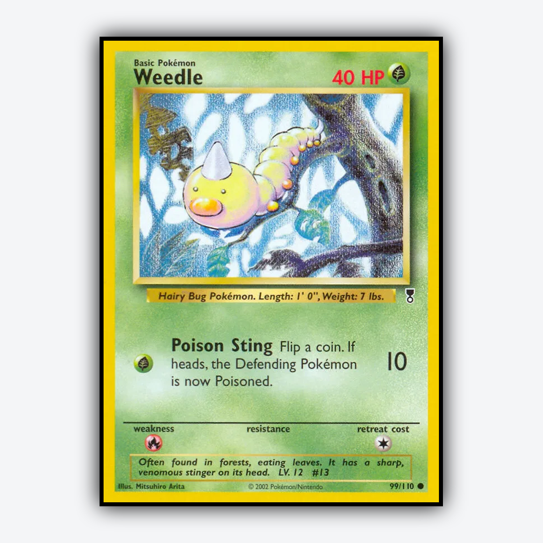 Weedle 099/110 - Legendary Collection Set - Card Rug