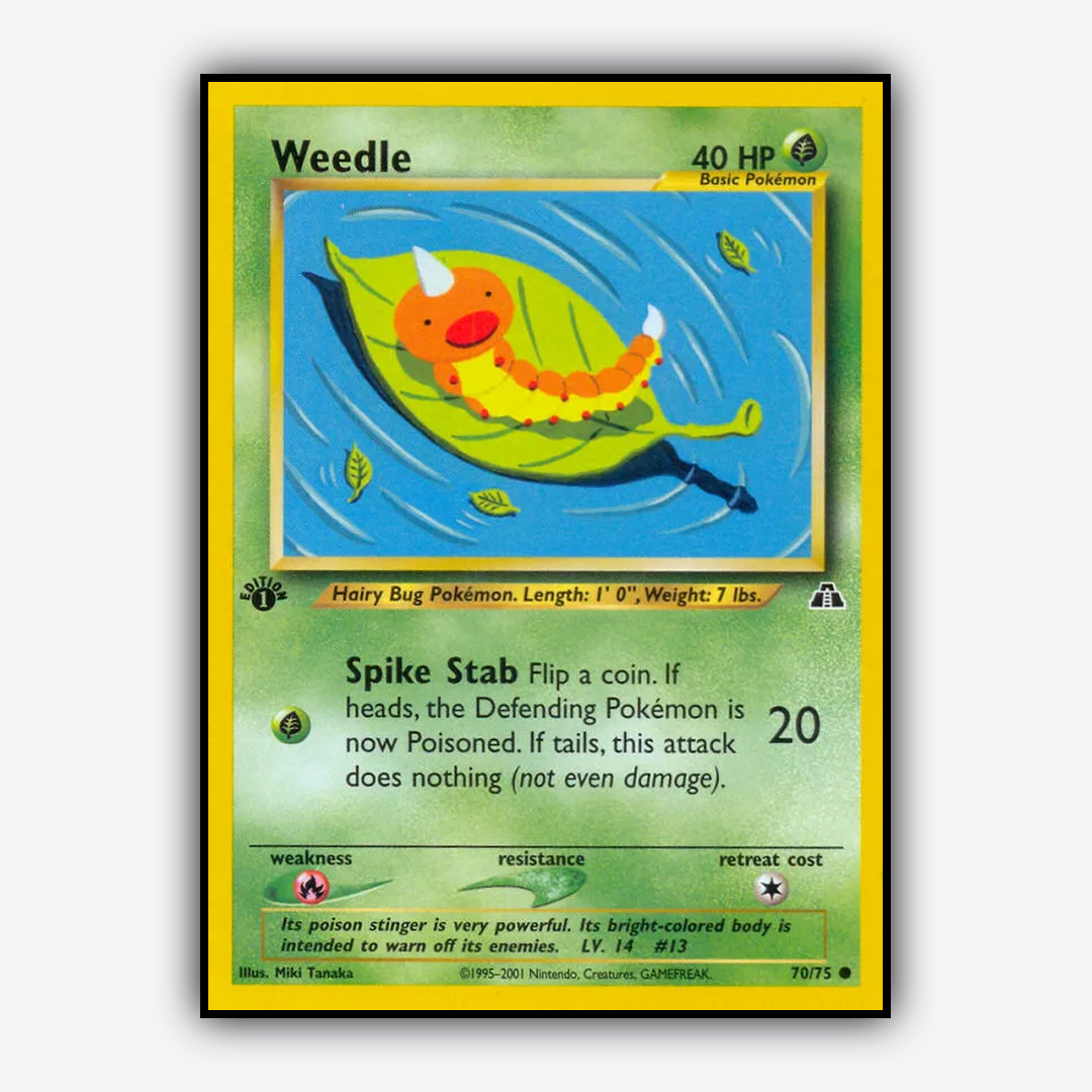 Weedle 070/75 - Neo Discovery Set - Card Rug