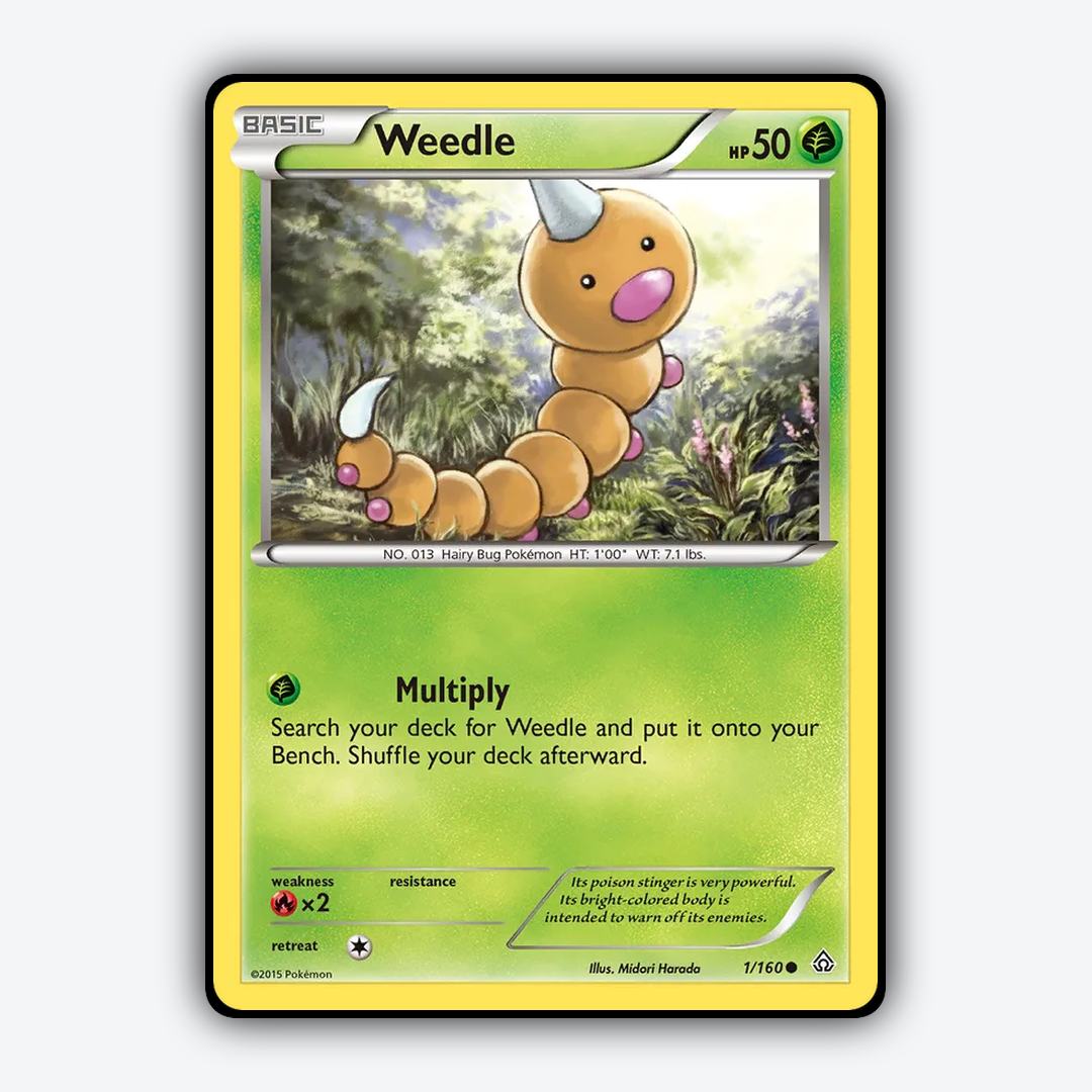 Weedle 001/160 - Primal Clash Set - Card Rug