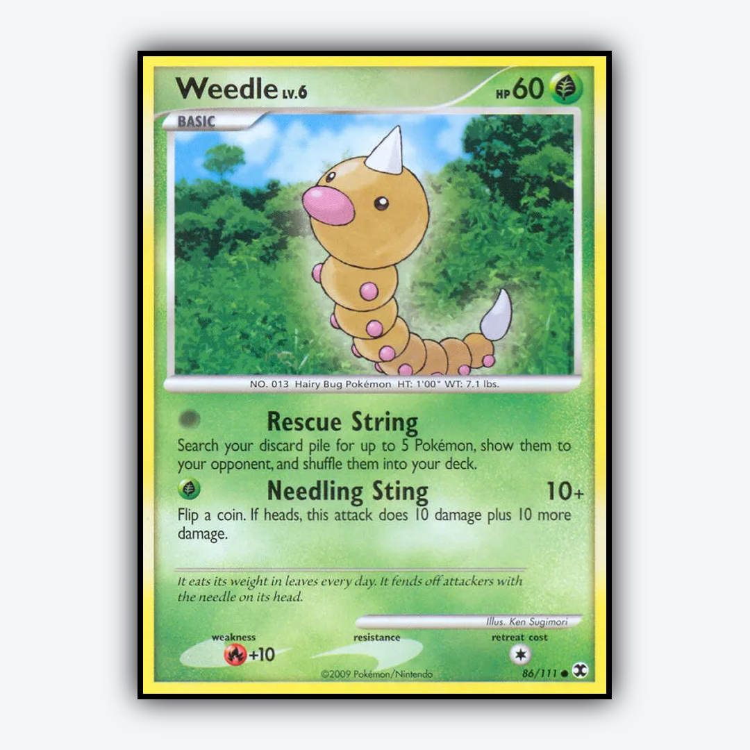 Weedle 086/111 - Rising Rivals Set - Card Rug