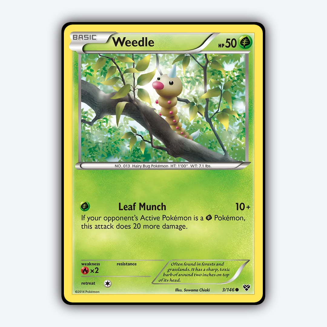 Weedle 003/146 - XY Set - Card Rug