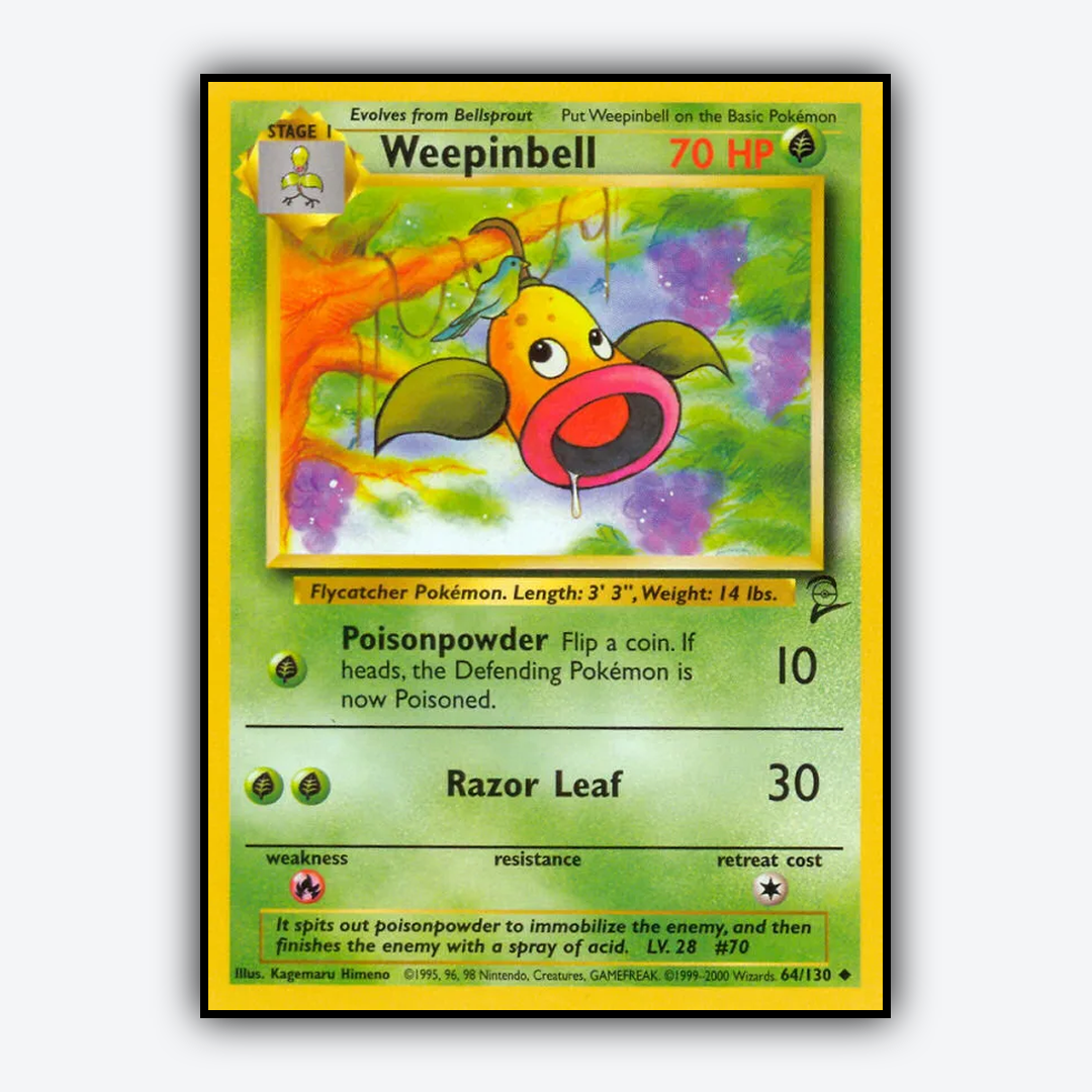 Weepinbell 064/130 - Base Set 2 Set - Card Rug