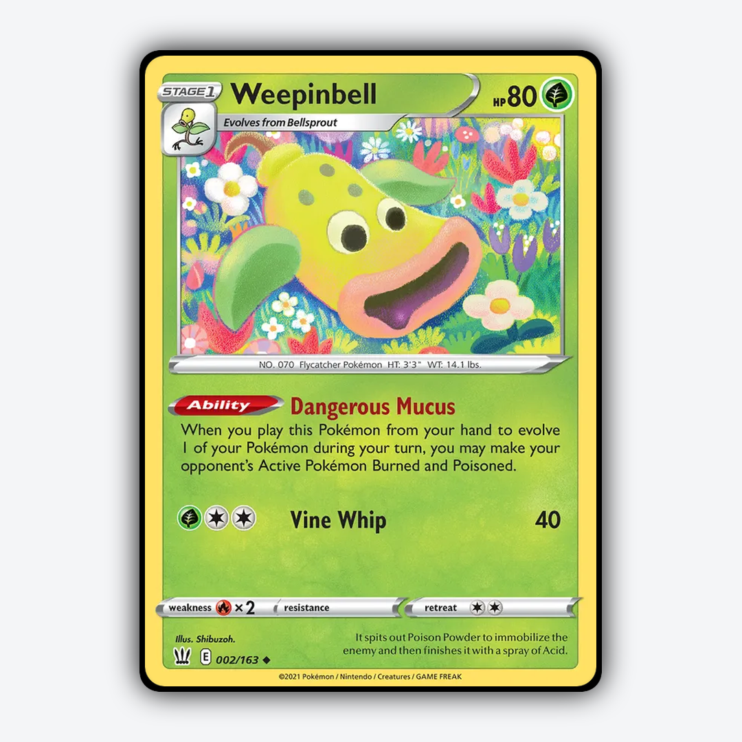 Weepinbell 002/163 - Battle Styles Set - Card Rug