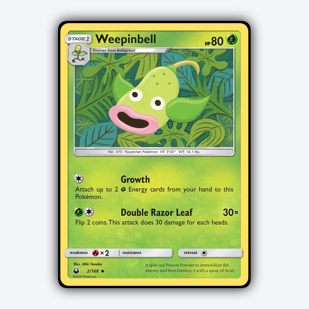 Weepinbell 002/168 - Celestial Storm Set - Card Rug